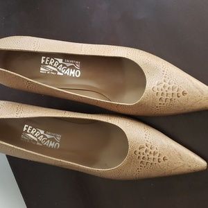 Salvatore Ferragamo  woman's Snake  Skin Shoe